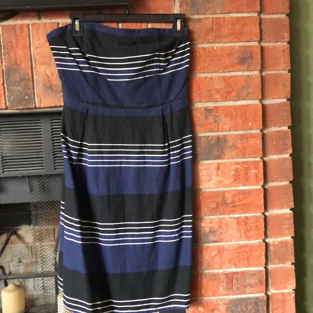 Dressier strapless summer dress,side zip/elastic